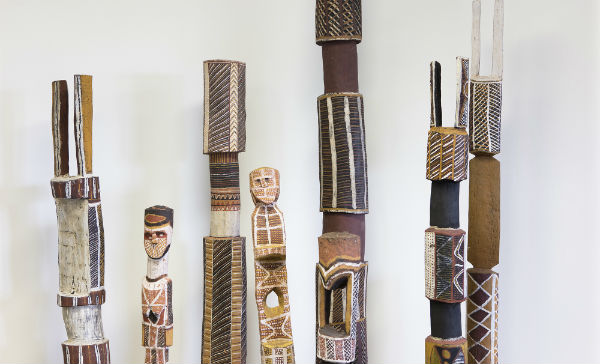 Pukumani Poles by unknown artists