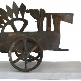 Artwork by Tony JONES, Chariot, 1981. Bronze and marble