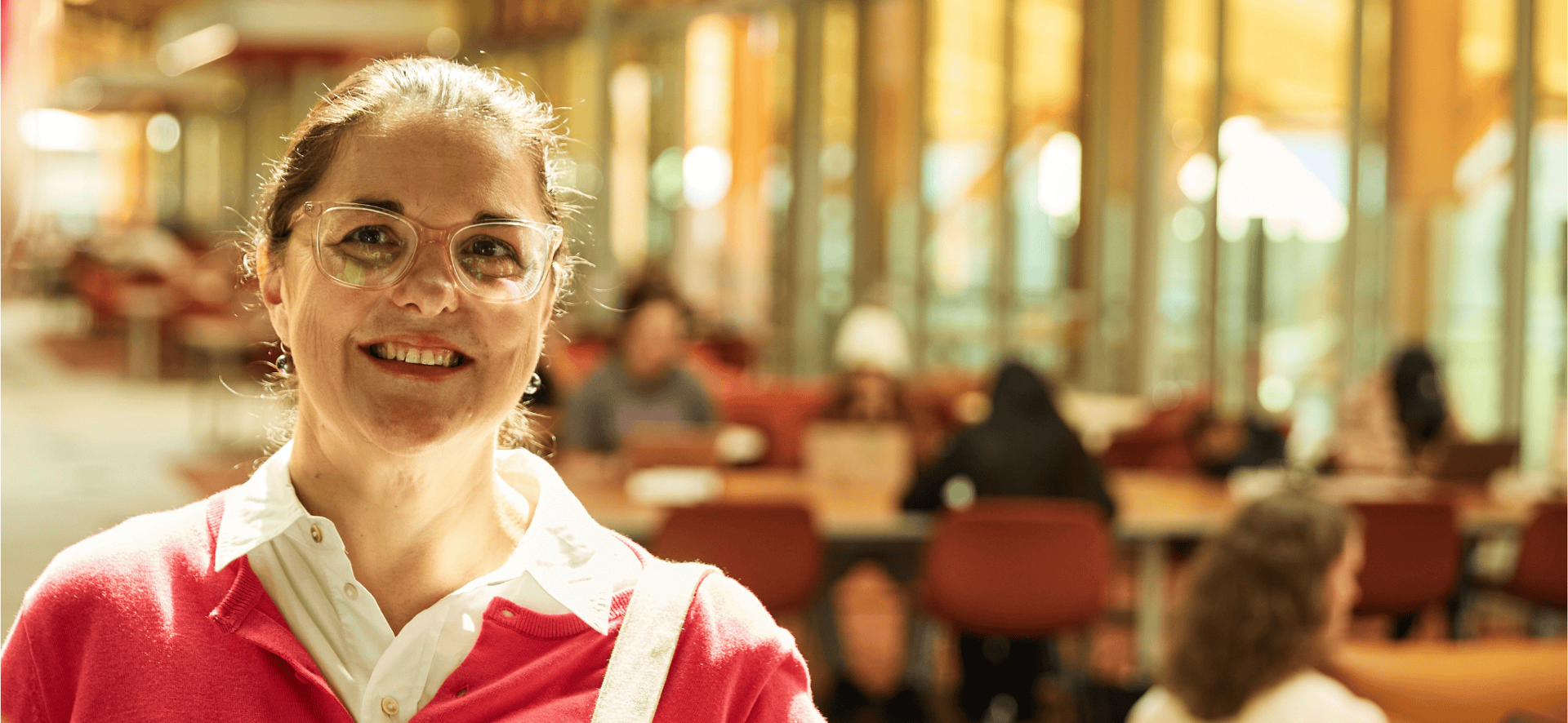 Academic smiling in Boola Katitjin