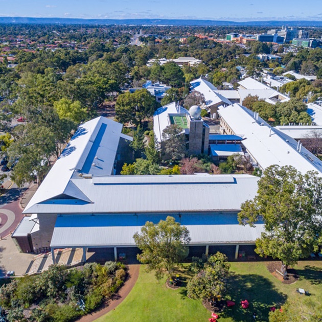 Aerial photograph of Murdoch campus