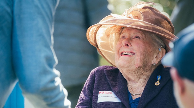 Marion Blackwell at garden opening