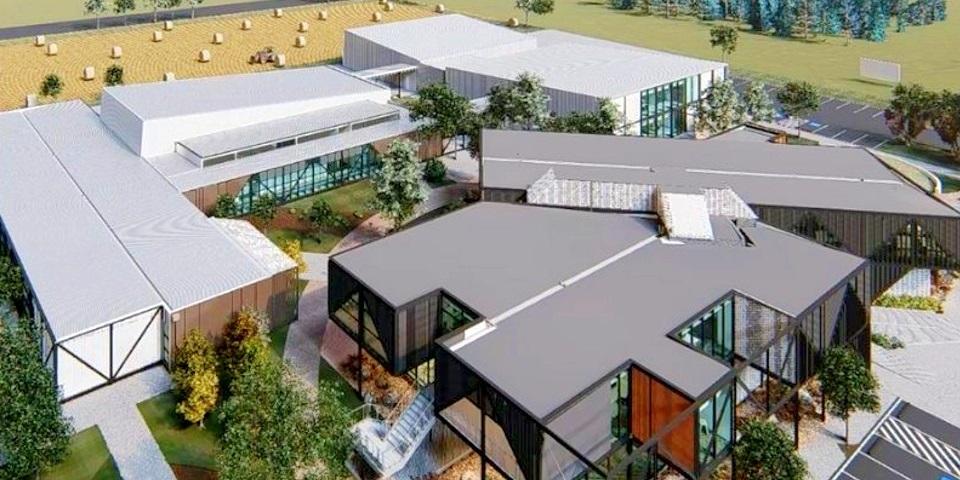 Image of the new multi-million dollar Food Technology Facility (FTF).