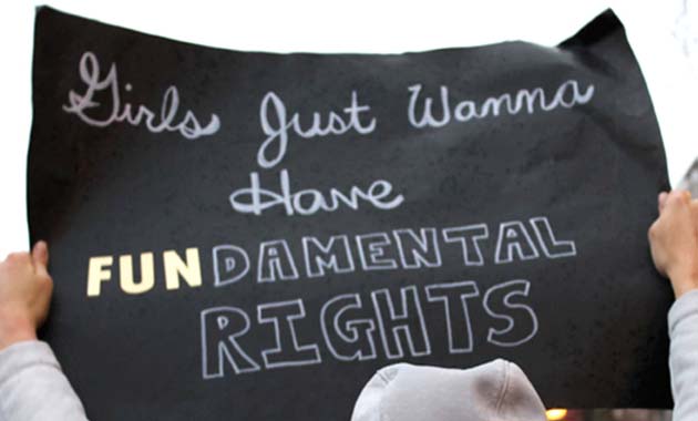 Banner image 'Girls just wanna have fundamental rights'
