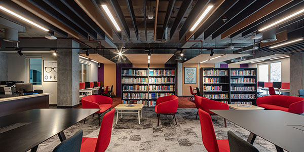 Learning area at Dubai library