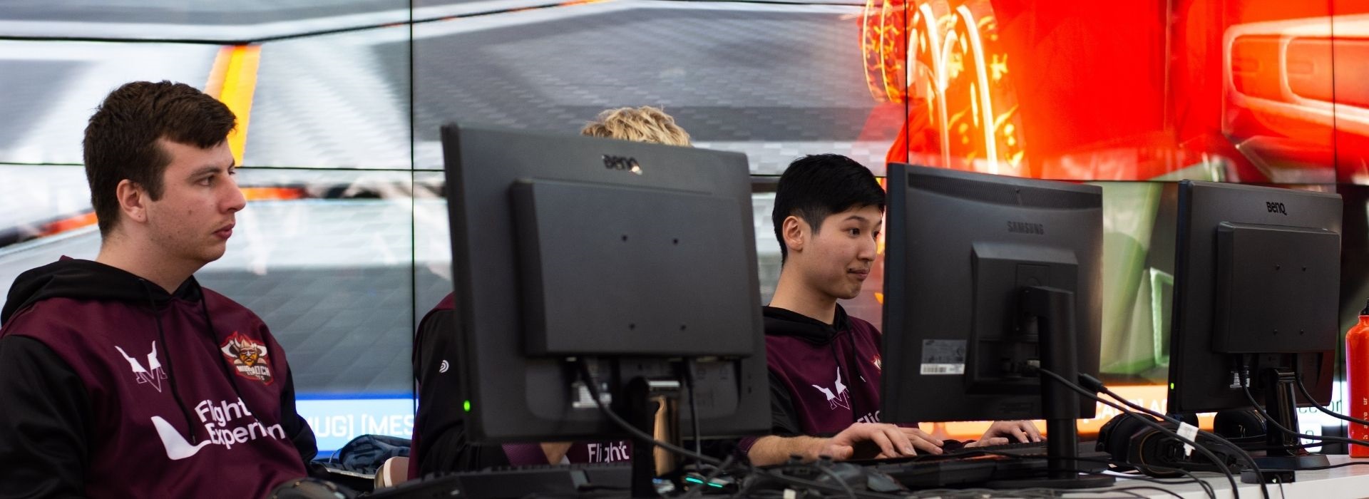 Group of students participating in eSports