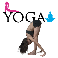 Woman doing a yoga stretch