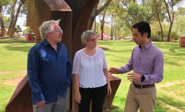 Recipients of Australian Research Council grants, Gerd Shcroder-Turk, Sandra Wilson and Fang Xia