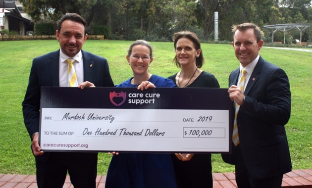 David Whiteman (Care Cure Support), Prof Merrilee Needham and Prof Sue Fletcher (Murdoch University) and Mark Whiteman (Care Cure Support)