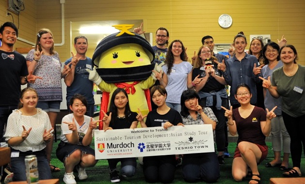 Murdoch students in Teshio on their Sustainable Tourism Development: Asian Study Tour