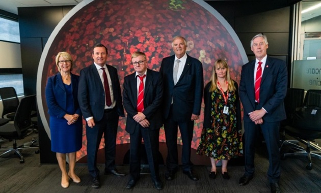 Premier Mark McGowan and Governor Kim Beazley at Murdoch University's ANPC