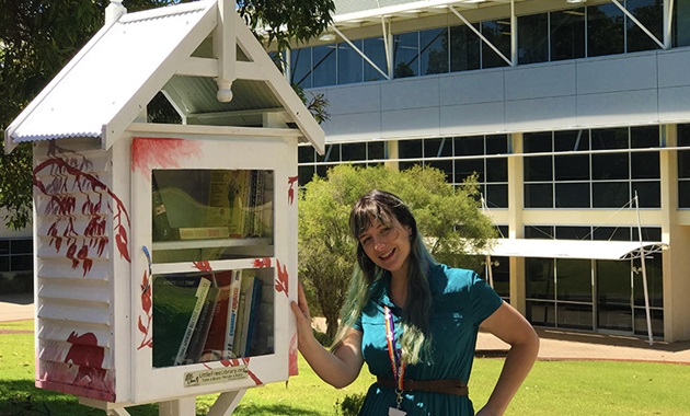 Tamara Capper, little free library feature