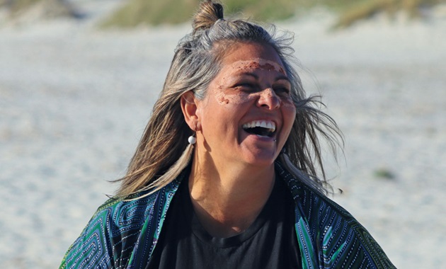 Indigenous woman smiling